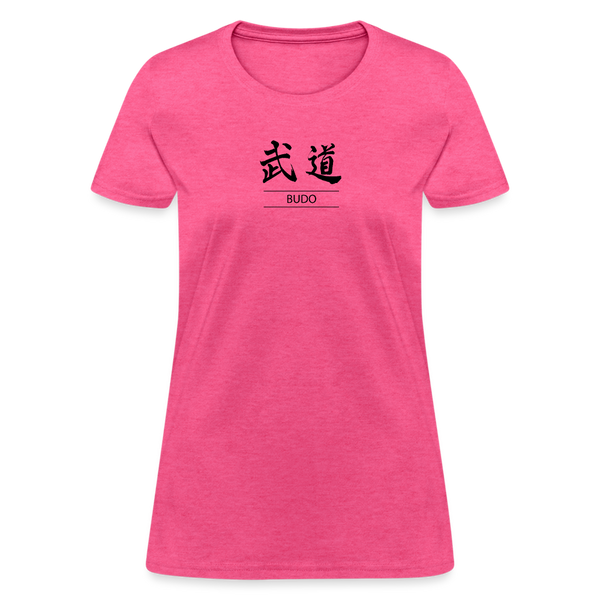 Budo Kanji Women's T-Shirt - heather pink