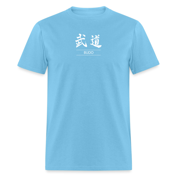Budo Kanji Men's T-Shirt - aquatic blue