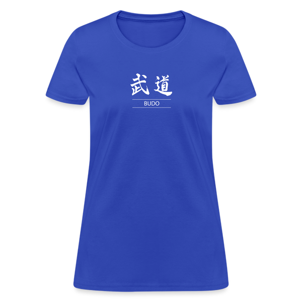 Budo Kanji Women's T-Shirt - royal blue
