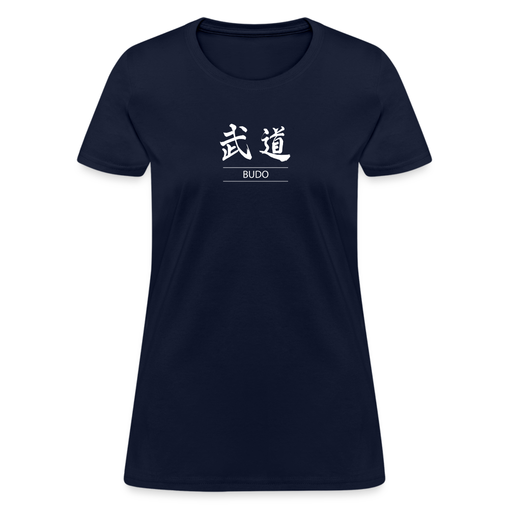 Budo Kanji Women's T-Shirt - navy