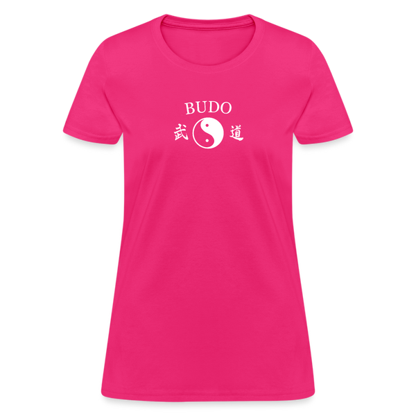 Budo Yin and Yang Kanji  Women's T-Shirt - fuchsia