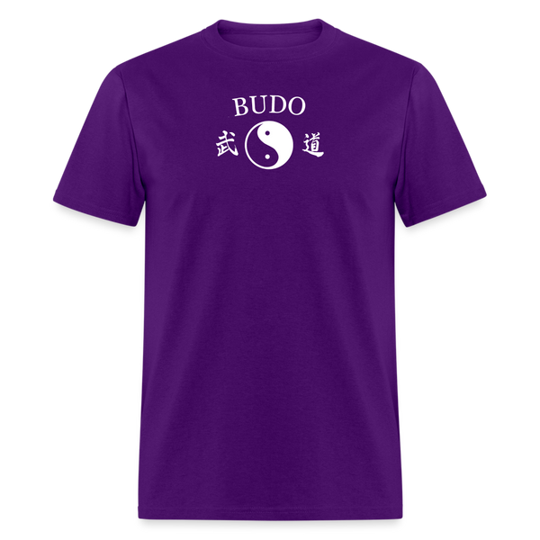 Budo Yin and Yang Kanji Men's T-Shirt - purple