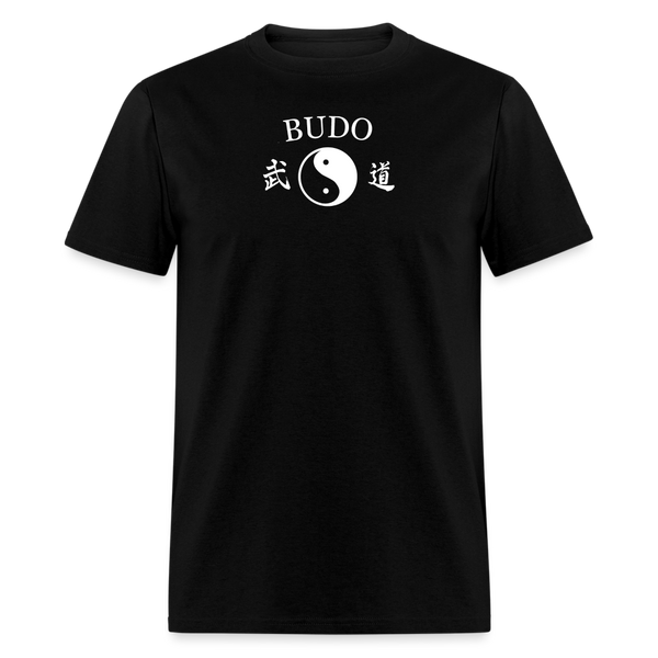Budo Yin and Yang Kanji Men's T-Shirt - black