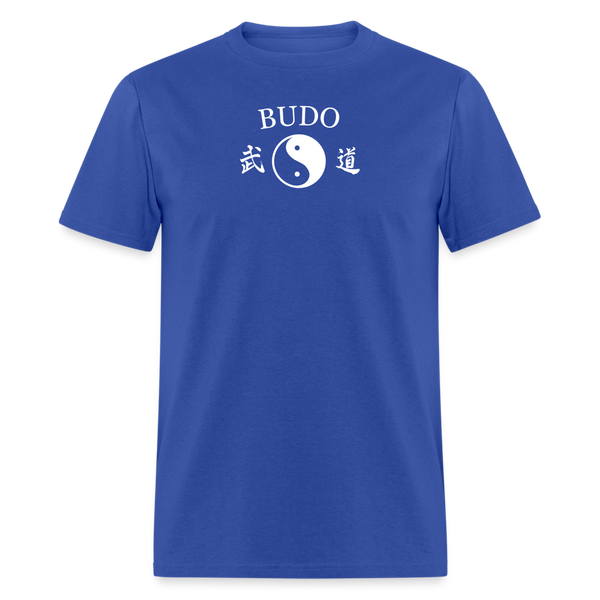 Budo Yin and Yang Kanji Men's T-Shirt - royal blue