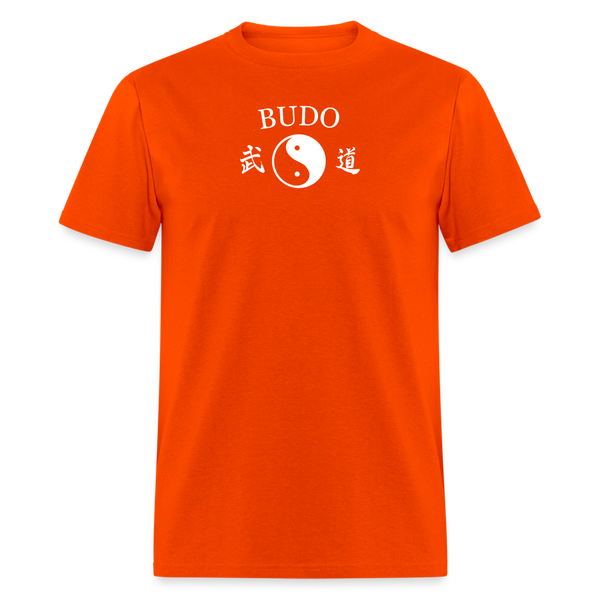Budo Yin and Yang Kanji Men's T-Shirt - orange