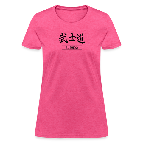 Bushido Kanji Women's T Shirt - heather pink