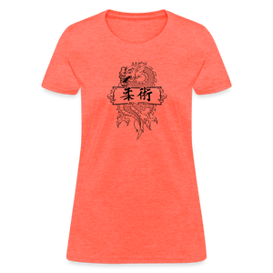 Dragon Jiu-Jitsu Women's T Shirt - heather coral