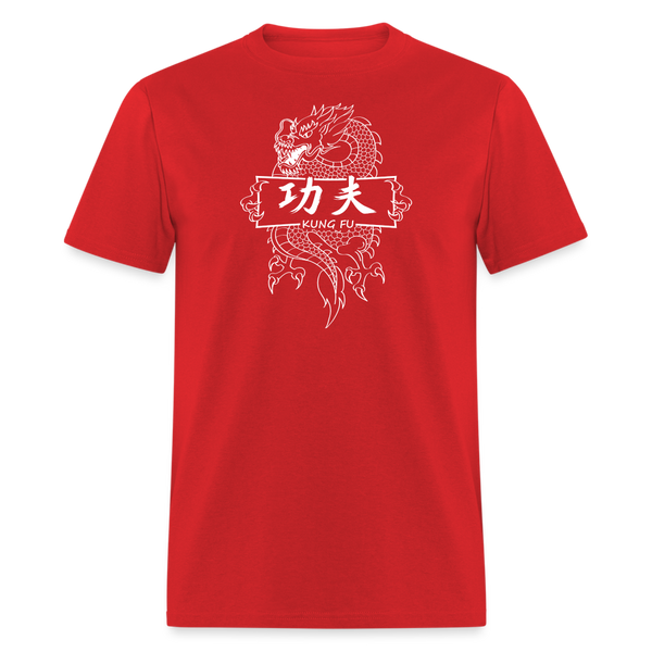 Dragon Kung Fu Men's T-Shirt - red
