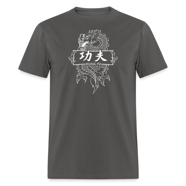 Dragon Kung Fu Men's T-Shirt - charcoal