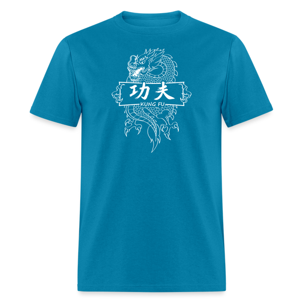 Dragon Kung Fu Men's T-Shirt - turquoise