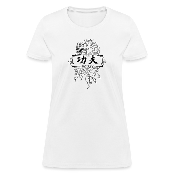 Dragon Kung Fu Women's T-Shirt - white