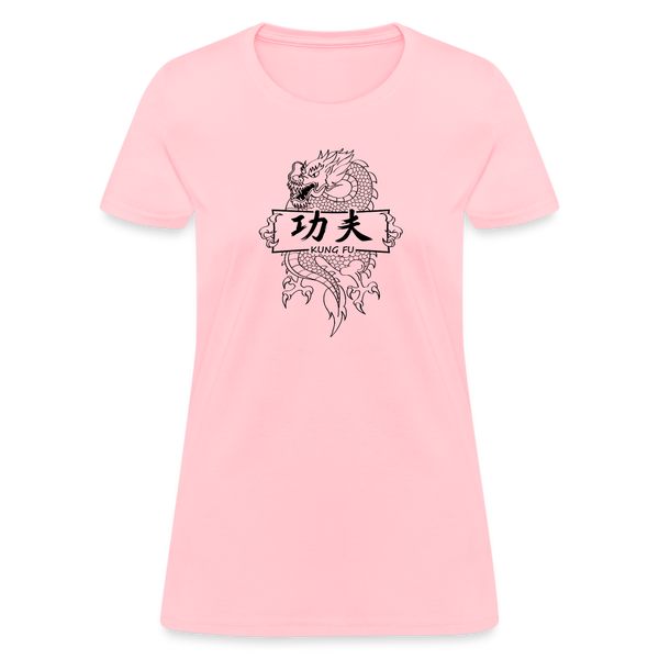 Dragon Kung Fu Women's T-Shirt - pink