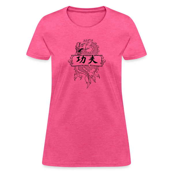Dragon Kung Fu Women's T-Shirt - heather pink
