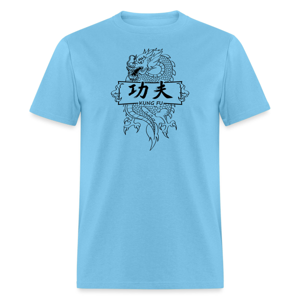 Dragon Kung Fu Men's T-Shirt - aquatic blue