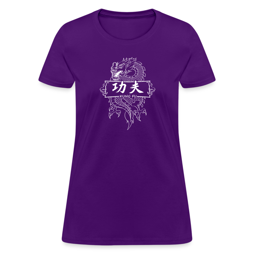 Dragon Kung Fu Women's T-Shirt - purple