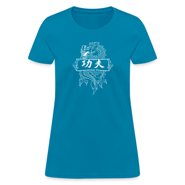 Dragon Kung Fu Women's T-Shirt - turquoise