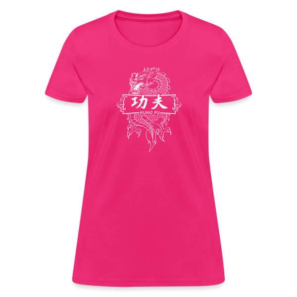 Dragon Kung Fu Women's T-Shirt - fuchsia