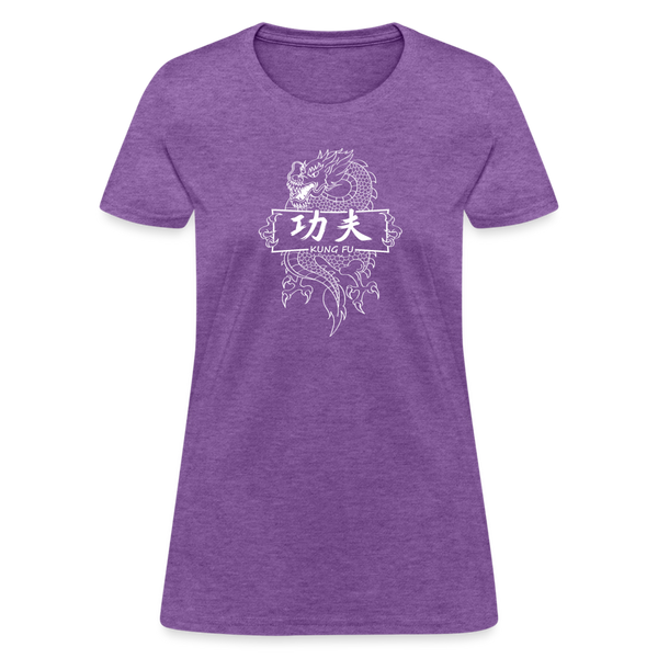 Dragon Kung Fu Women's T-Shirt - purple heather