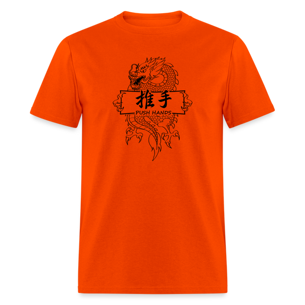 Dragon Push Hands Men's T Shirt - orange