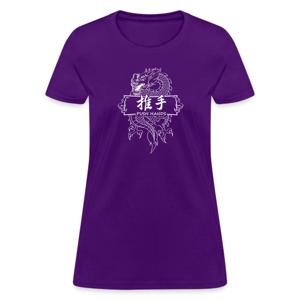 Dragon Push Hands Women's T-Shirt - purple