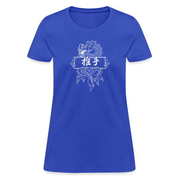 Dragon Push Hands Women's T-Shirt - royal blue