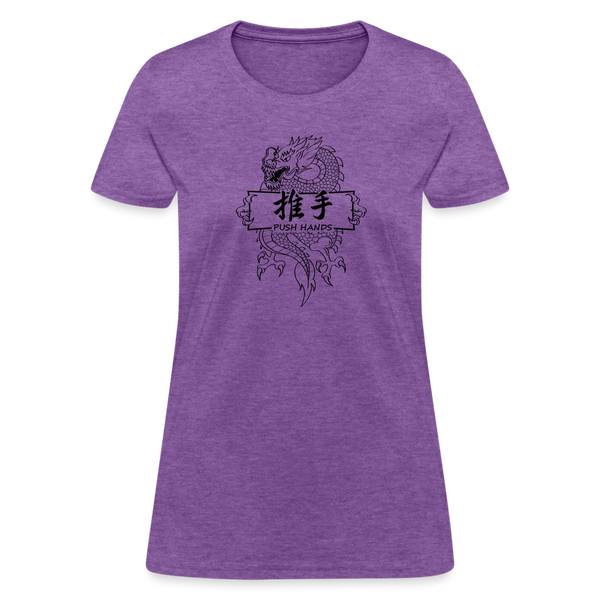 Dragon Push Hands Women's T-Shirt - purple heather