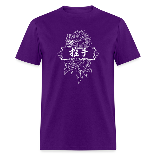Dragon Push Hands Men's T-Shirt - purple