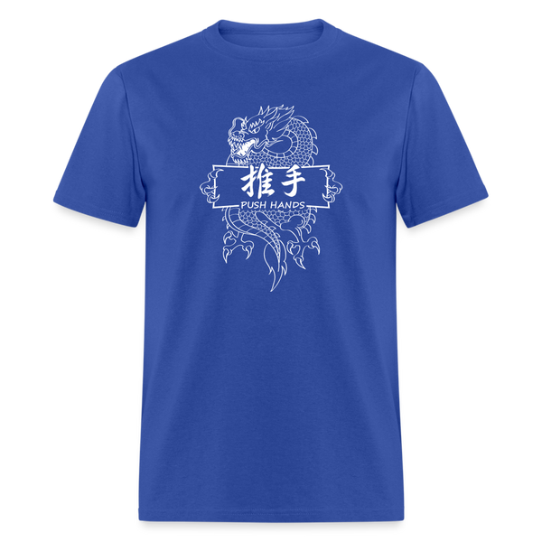 Dragon Push Hands Men's T-Shirt - royal blue