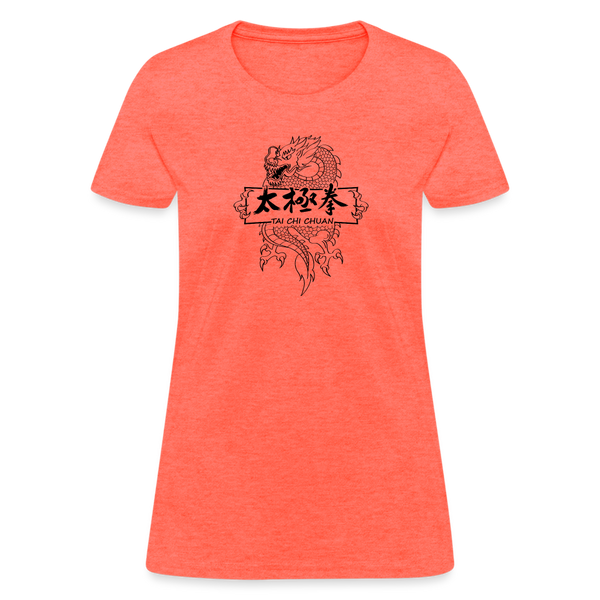 Dragon Tai Chi Women's T-Shirt - heather coral