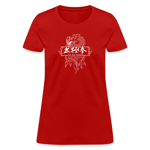 Dragon Tai Chi Chuan Women's T-Shirt - red