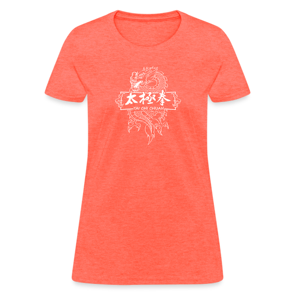 Dragon Tai Chi Chuan Women's T-Shirt - heather coral