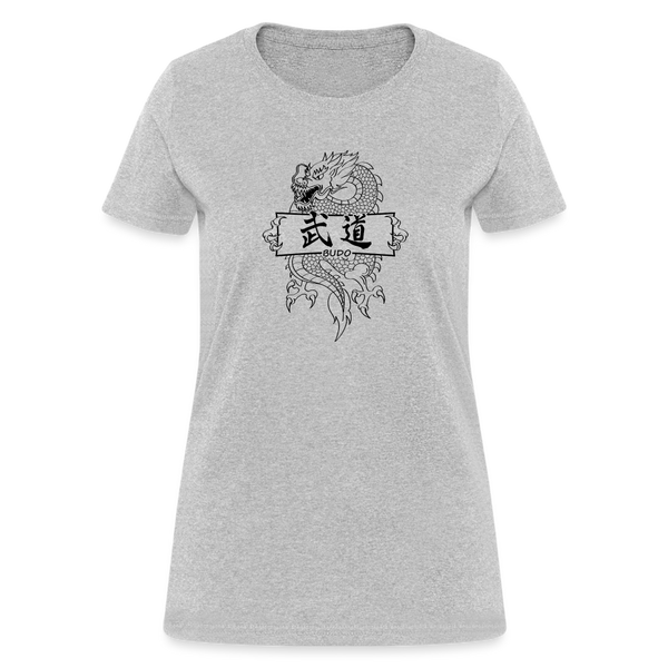 Dragon Budo Women's T-Shirt - heather gray