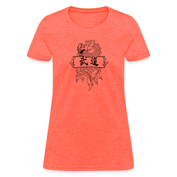 Dragon Budo Women's T-Shirt - heather coral