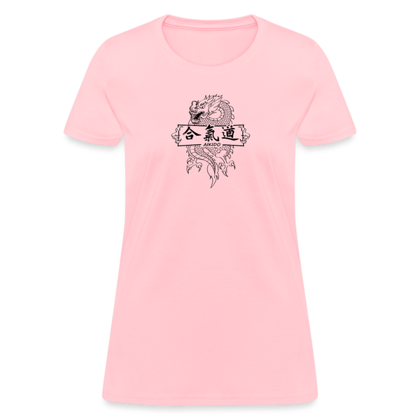 Dragon Aikido Women's T Shirt - pink