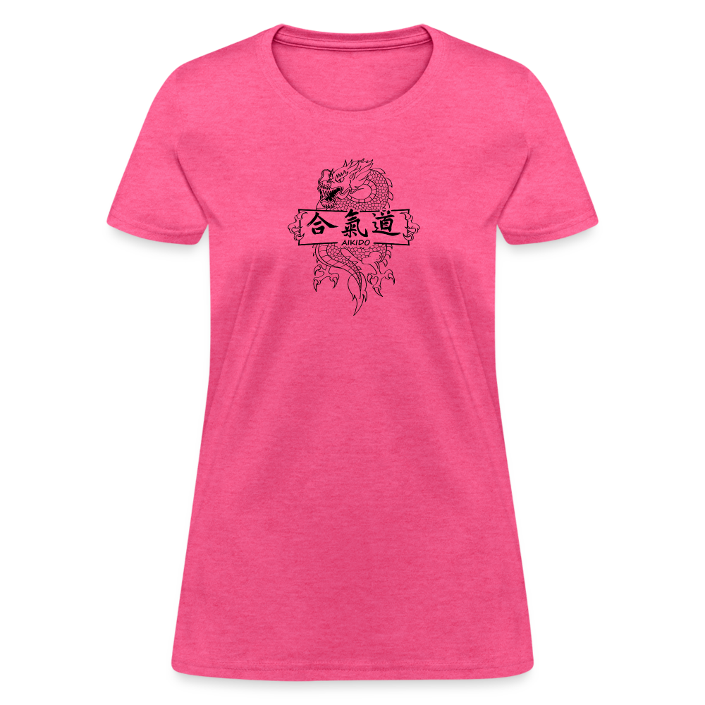 Dragon Aikido Women's T Shirt - heather pink