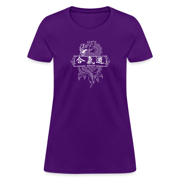 Dragon Aikido Women's T-Shirt - purple