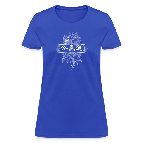Dragon Aikido Women's T-Shirt - royal blue