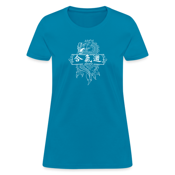 Dragon Aikido Women's T-Shirt - turquoise