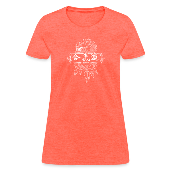 Dragon Aikido Women's T-Shirt - heather coral