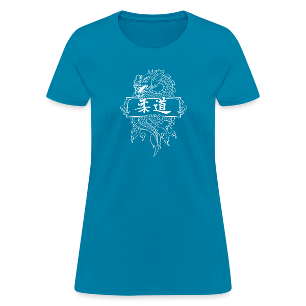 Dragon Judo Women's T-Shirt - turquoise
