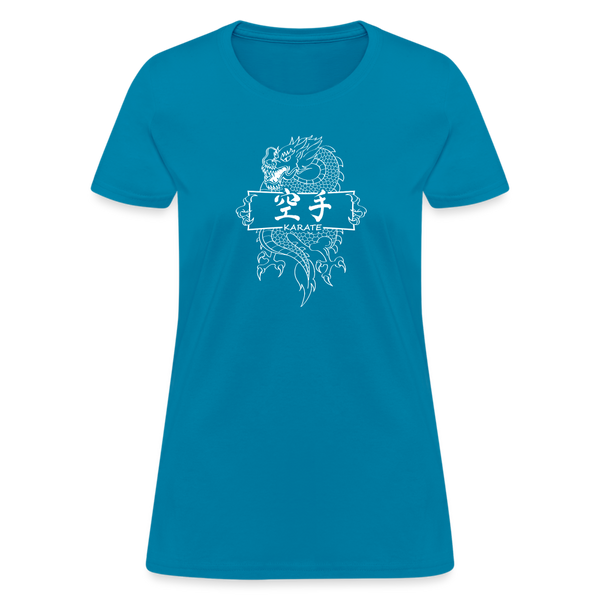 Dragon Karate Women's T-Shirt - turquoise