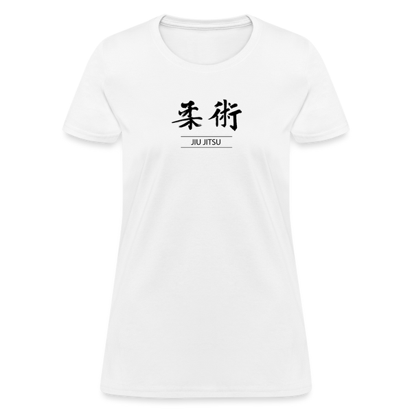 Jiu-Jitsu Kanji Women's T-Shirt - white