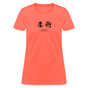 Jiu-Jitsu Kanji Women's T-Shirt - heather coral