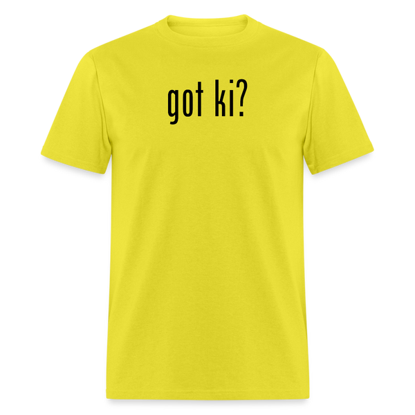 Got Ki? Men's T-Shirt - yellow
