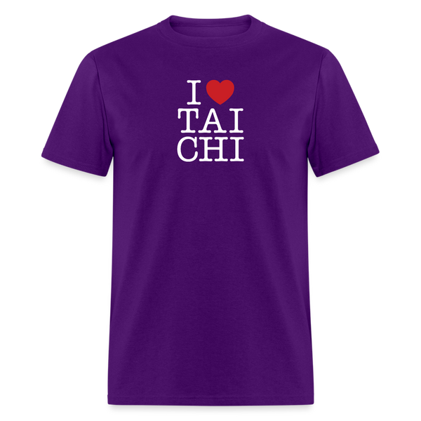 I Love Tai Chi Men's T-Shirt - purple