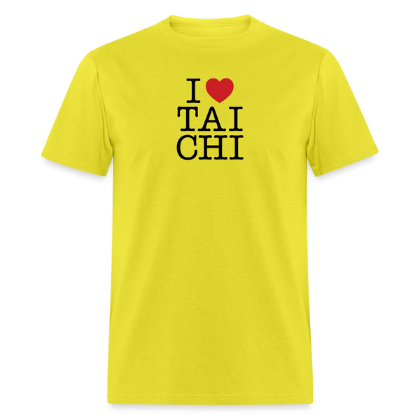 I Love Tai Chi Men's T-Shirt - yellow