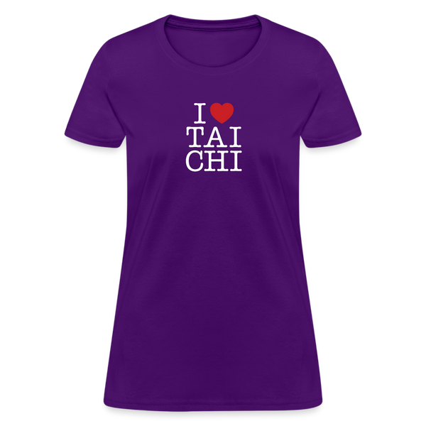 I Love Tai Chi Women's T-Shirt - purple