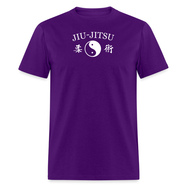 Jiu-Jitsu Yin and Yang Kanji Men's T-Shirt - purple