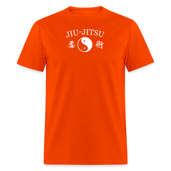 Jiu-Jitsu Yin and Yang Kanji Men's T-Shirt - orange