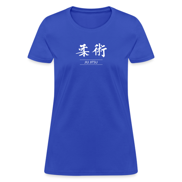 Jiu-Jitsu Kanji Women's T-Shirt - royal blue